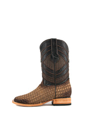 Prescott Serbia Woven Square Toe Cowboy Boot