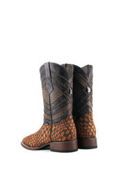 Prescott Arizona Woven Square Toe Cowboy Boot