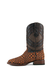 Prescott Arizona Woven Square Toe Cowboy Boot
