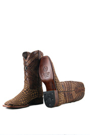 Prescott Arizona Woven Square Toe Cowboy Boot