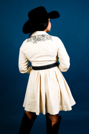 Jessie Embroidered Flare Dress