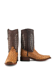 Ostrich Rodeo Zipper Cowboy Boot FINAL SALE