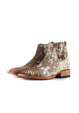 Men's Cowhide Square Toe Ankle Boot  Size 6.5 Box OM9