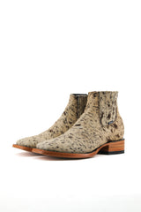 Men's Cowhide Square Toe Ankle Boot  Size 7 Box OM28