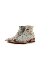 Men's Cowhide Square Toe Ankle Boot  Size 7.5 Box OM38