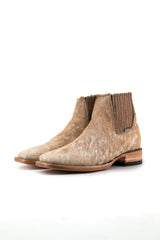 Men's Cowhide Square Toe Ankle Boot  Size 8 Box OM49