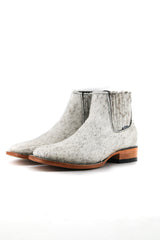 Men's Cowhide Square Toe Ankle Boot  Size 9 Box OM75