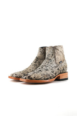 Men's Cowhide Square Toe Ankle Boot  Size 9 Box OM82