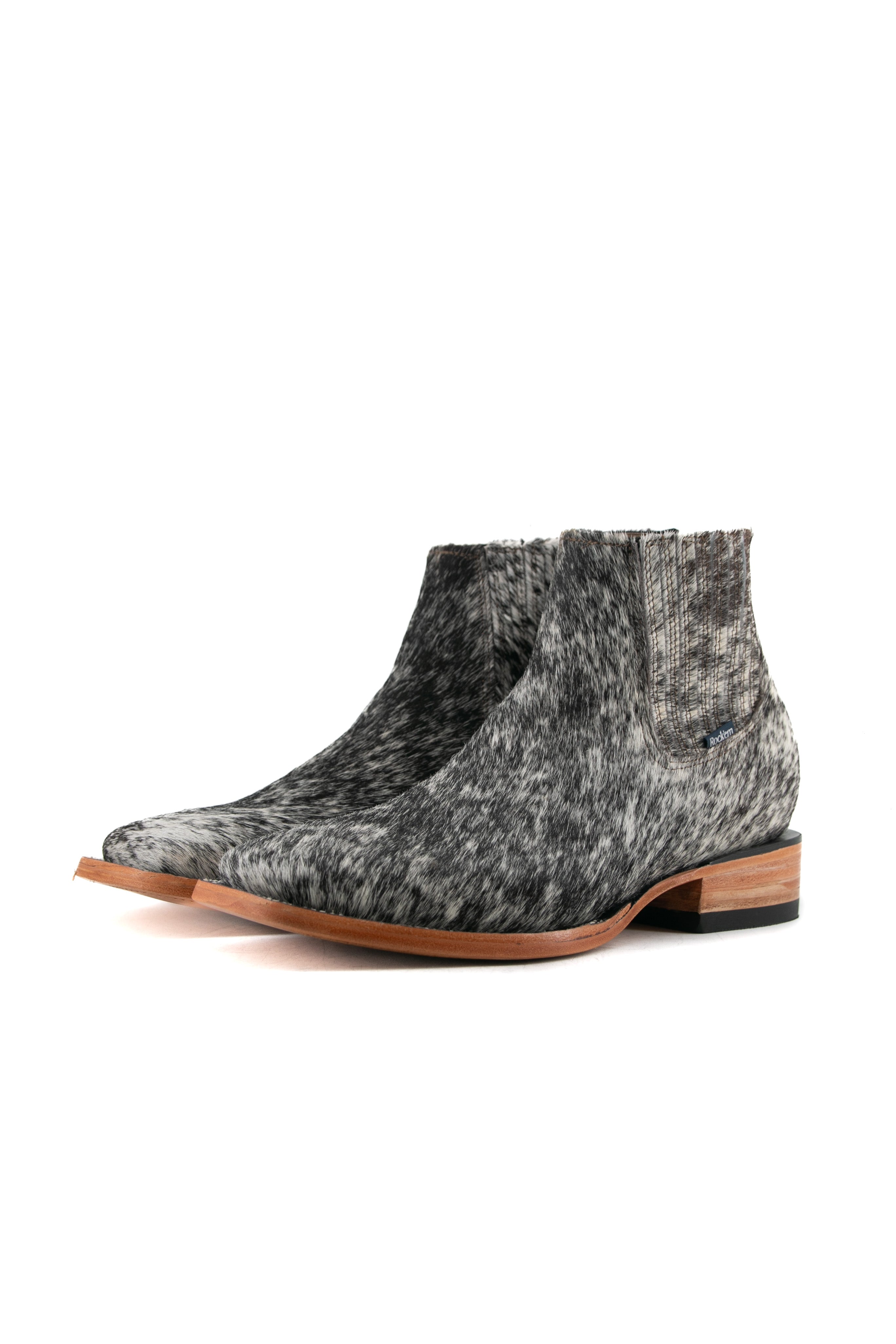 Men's Cowhide Square Toe Ankle Boot  Size 9.5 Box OM95