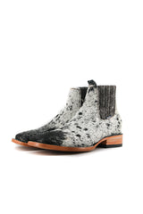 Men's Cowhide Square Toe Ankle Boot  Size 9.5 Box OM100