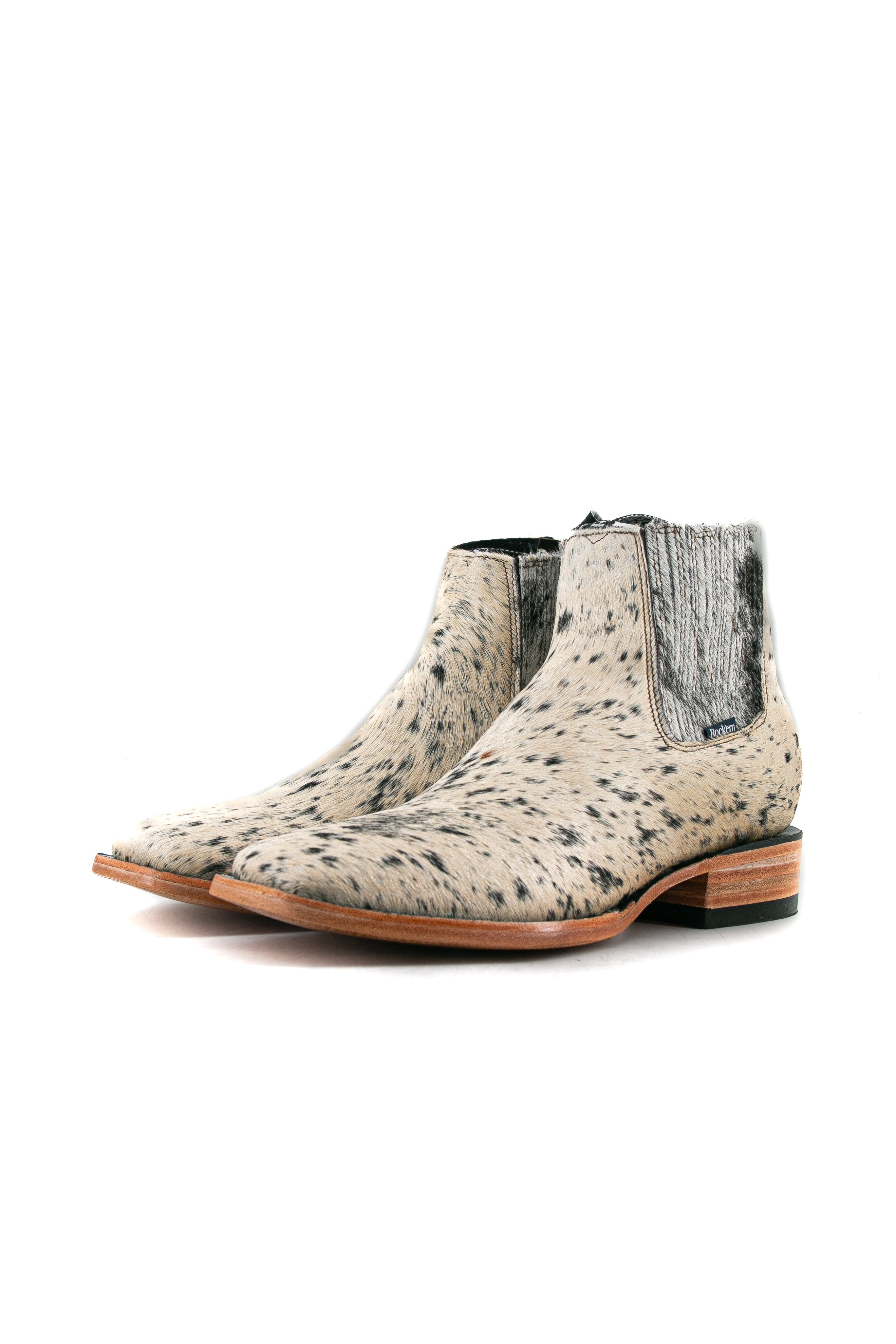 Men's Cowhide Square Toe Ankle Boot  Size 10 Box OM105