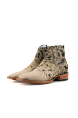 Men's Cowhide Square Toe Ankle Boot  Size 10 Box OM109