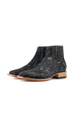 Men's Cowhide Square Toe Ankle Boot  Size 10 Box OM114