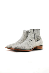 Men's Cowhide Square Toe Ankle Boot  Size 12 Box OM164