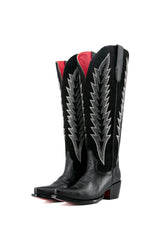 Brianna Tall Red Bottom Wide Calf Snip Toe Cowgirl Boot