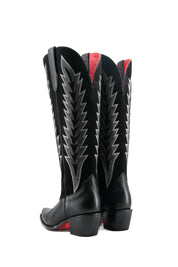 Brianna Tall Red Bottom Wide Calf Snip Toe Cowgirl Boot