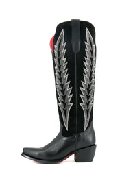 Brianna Tall Red Bottom Wide Calf Snip Toe Cowgirl Boot