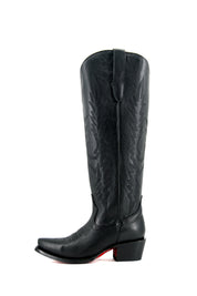 Scarlett Tall Wide Calf Red Bottom Snip Toe Cowgirl Boot