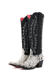 Marisol Tall Red Bottom Cowhide Snip Toe Cowgirl Boot Size 6 Box NW17