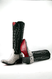 Marisol Tall Red Bottom Cowhide Snip Toe Cowgirl Boot Size 6 Box NW17