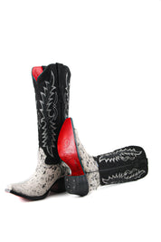 Marisol Tall Red Bottom Cowhide Snip Toe Cowgirl Boot Size 7.5 Box NW19