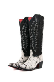 Marisol Tall Red Bottom Cowhide Snip Toe Cowgirl Boot Size 9 Box NW22