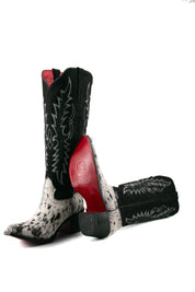 Marisol Tall Red Bottom Cowhide Snip Toe Cowgirl Boot Size 9 Box NW22