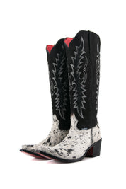 Marisol Tall Red Bottom Cowhide Snip Toe Cowgirl Boot Size 9.5 Box NW23