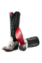 Marisol Tall Red Bottom Cowhide Snip Toe Cowgirl Boot Size 9.5 Box NW23