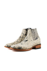 Men's Cowhide Square Toe Ankle Boot  Size 10 Box OM104