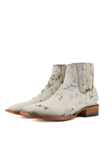 Men's Cowhide Square Toe Ankle Boot  Size 10 Box OM118