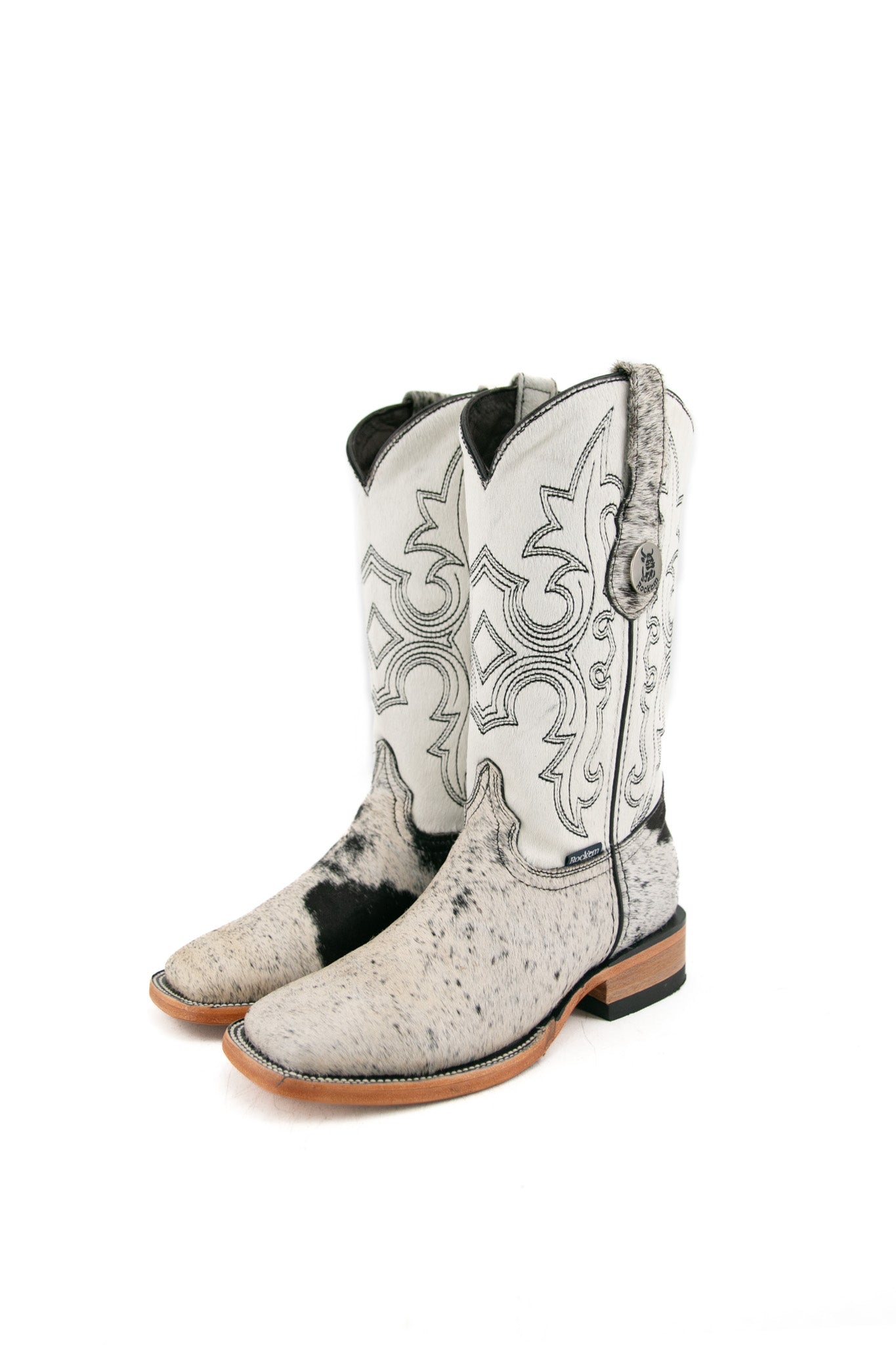 Katherine Cowhide Square Toe Cowgirl Boot Size 5.5 Box BW4  FINAL SALE