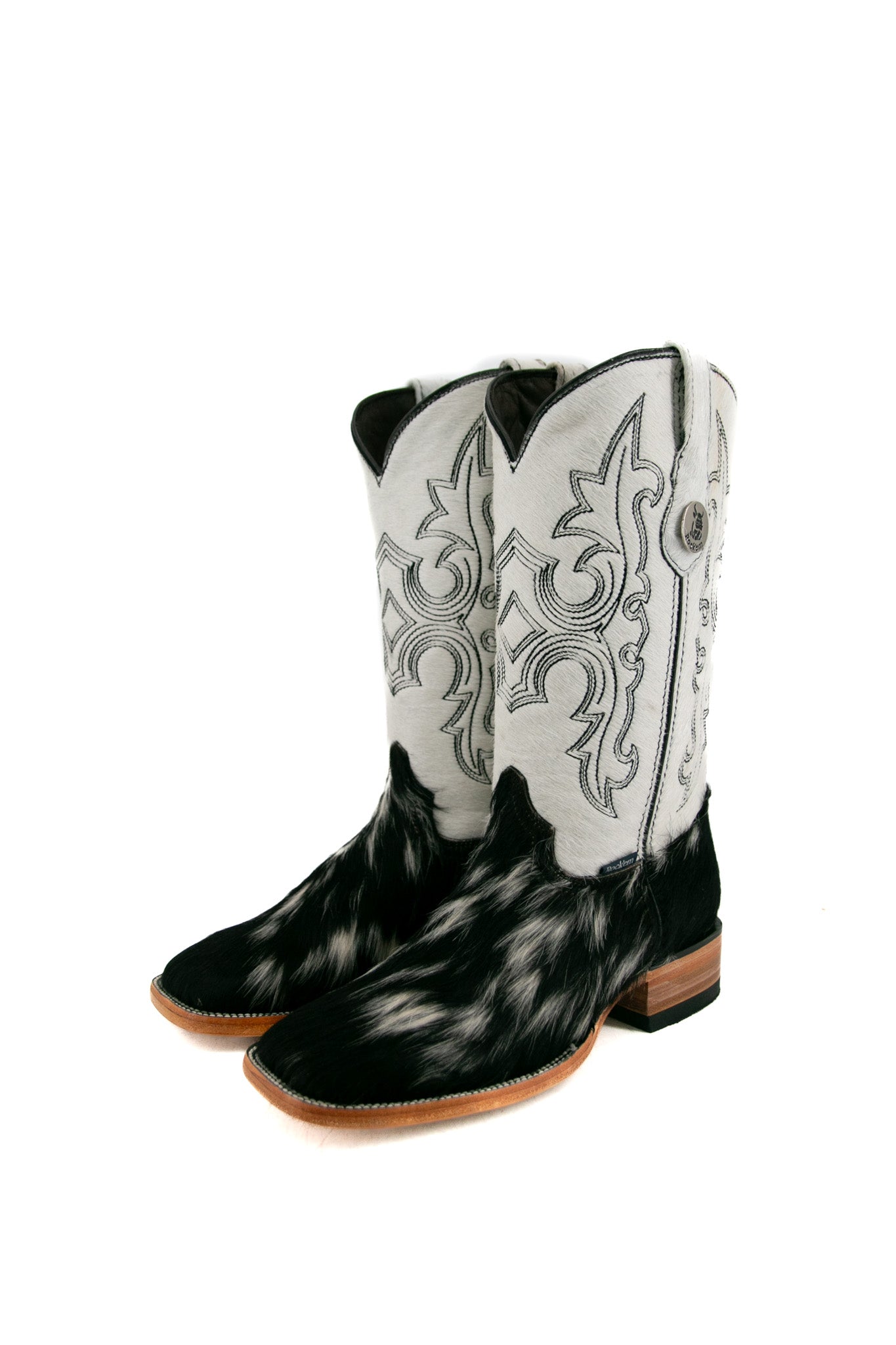 Katherine Cowhide Square Toe Cowgirl Boot Size 8 Box BW22   FINAL SALE