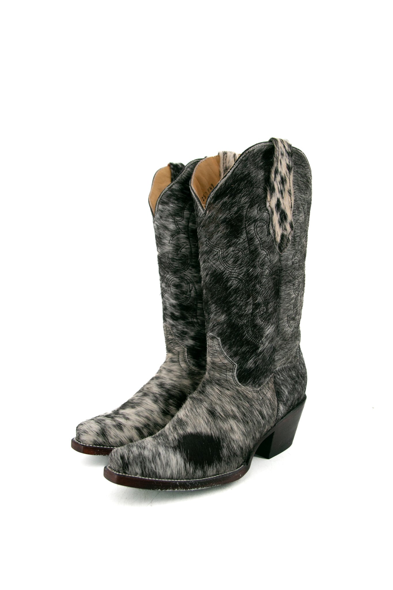 Katherine Cowhide Snip Toe Cowgirl Boot Size 8 Box BW14 FINAL SALE