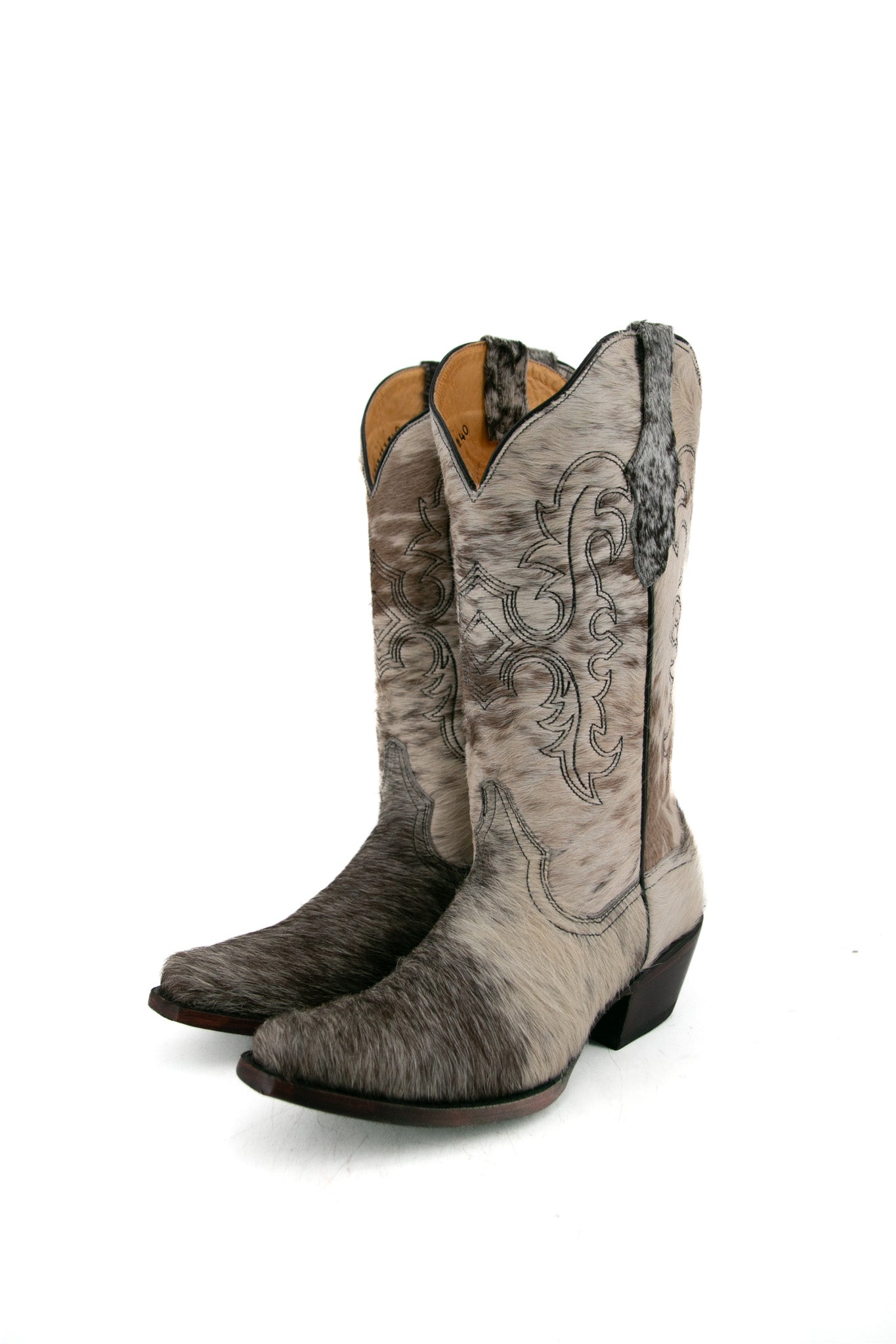 Katherine Cowhide Snip Toe Cowgirl Boot Size 10 Box BW20