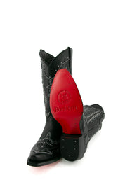 Rosario Snip Toe Red Bottom Cowgirl Boot