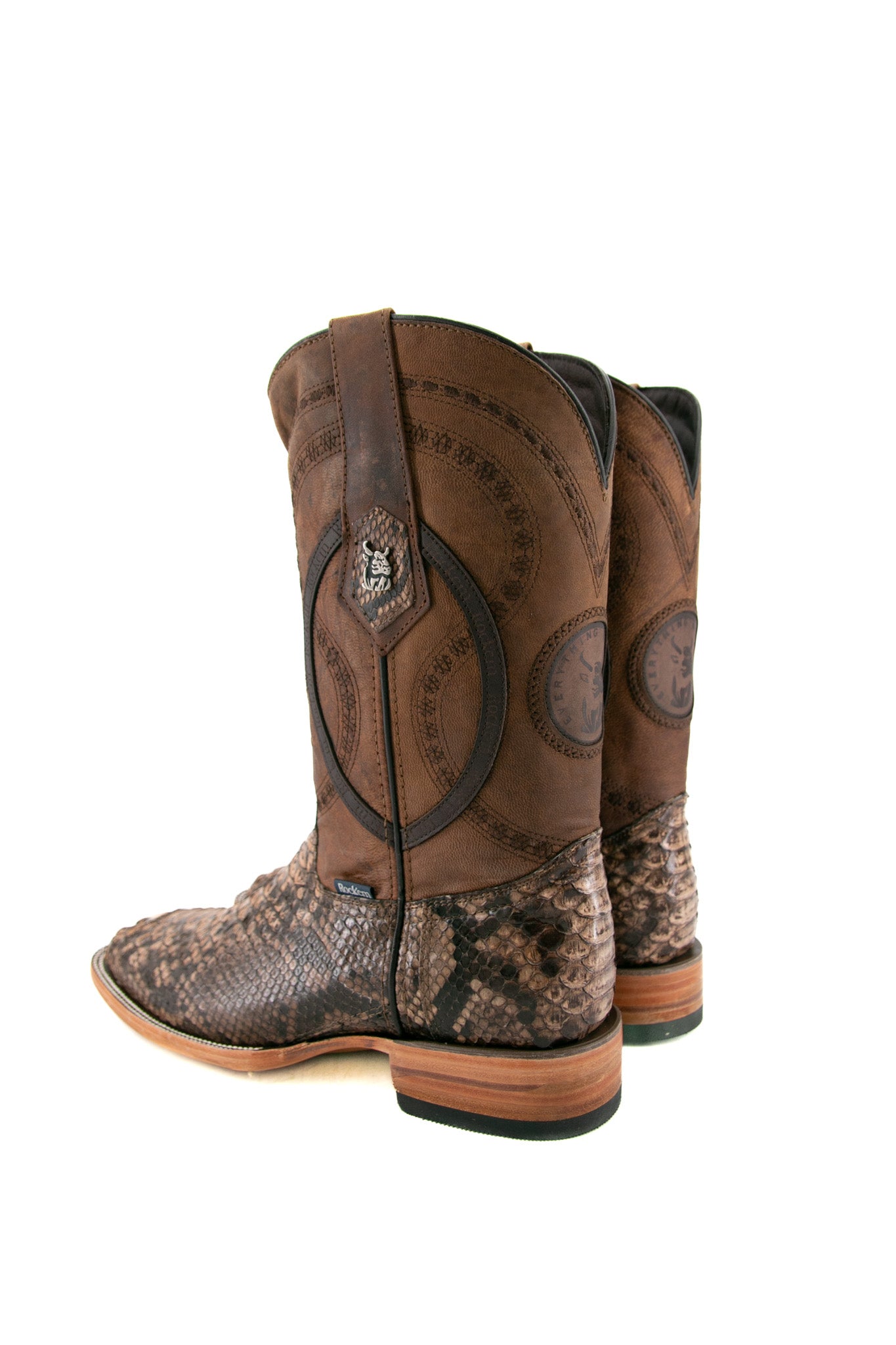 Exotic Python Square Toe Cowboy Boot