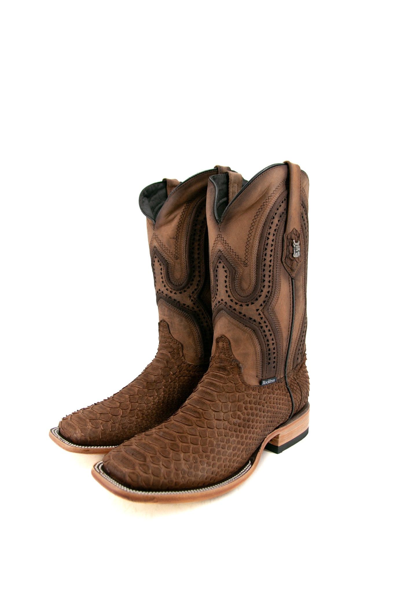 Exotic Python Matte Square Toe Cowboy Boot – Rock'Em