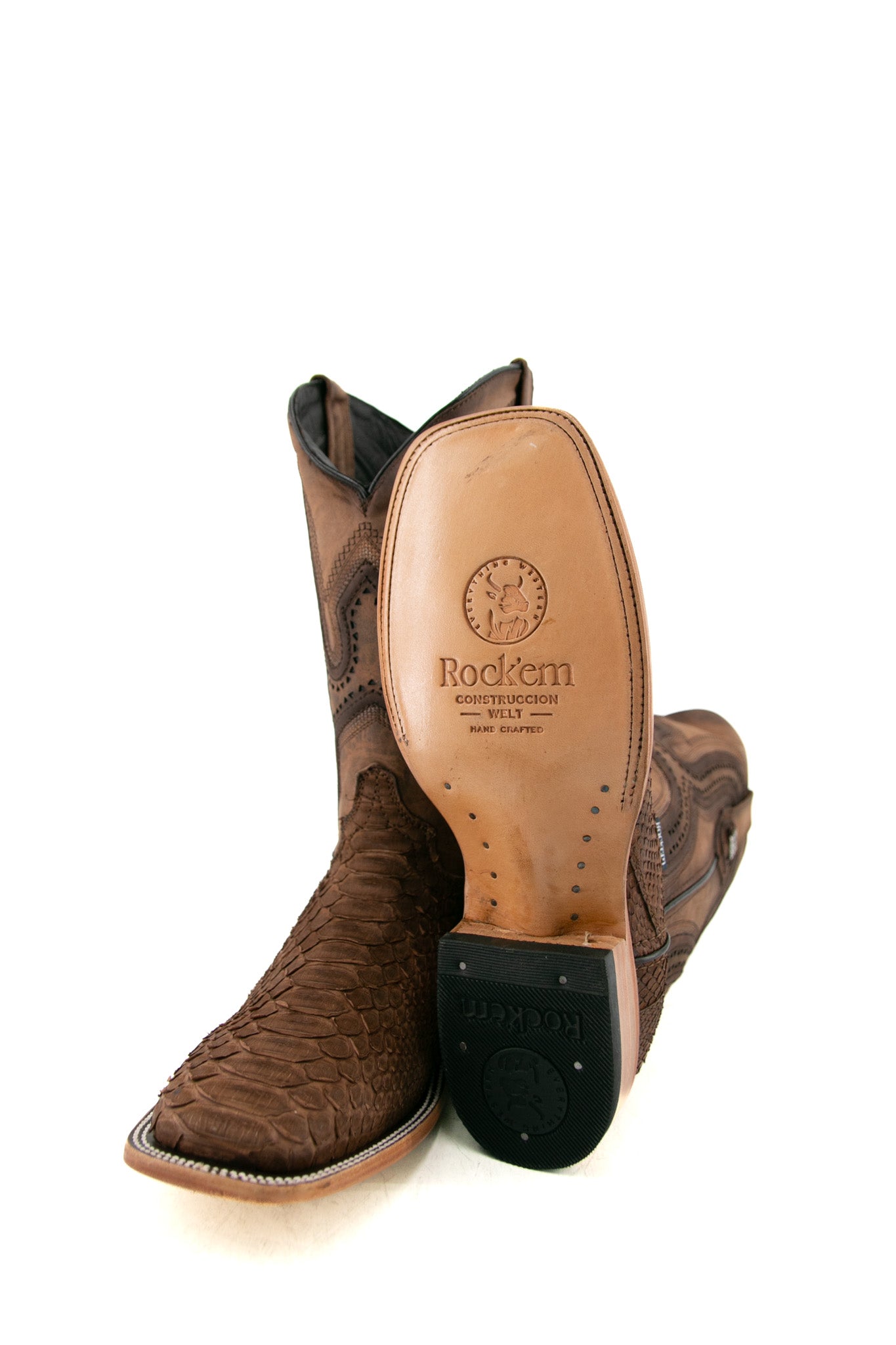 Exotic Python Matte Square Toe Cowboy Boot FINAL SALE – Rock'Em