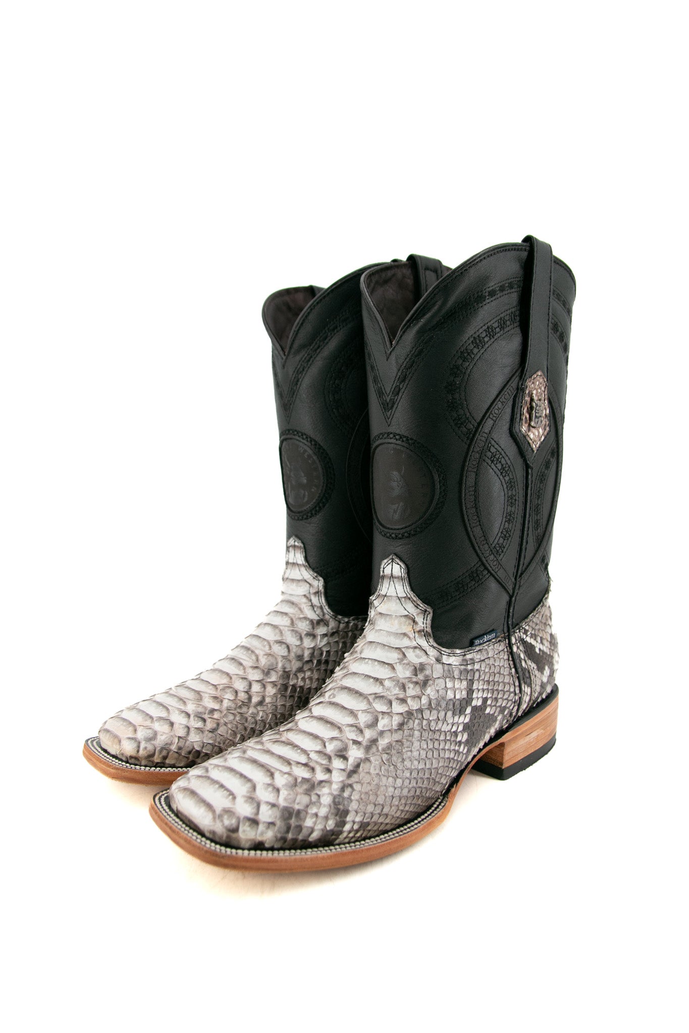 Exotic Python Square Toe Cowboy Boot