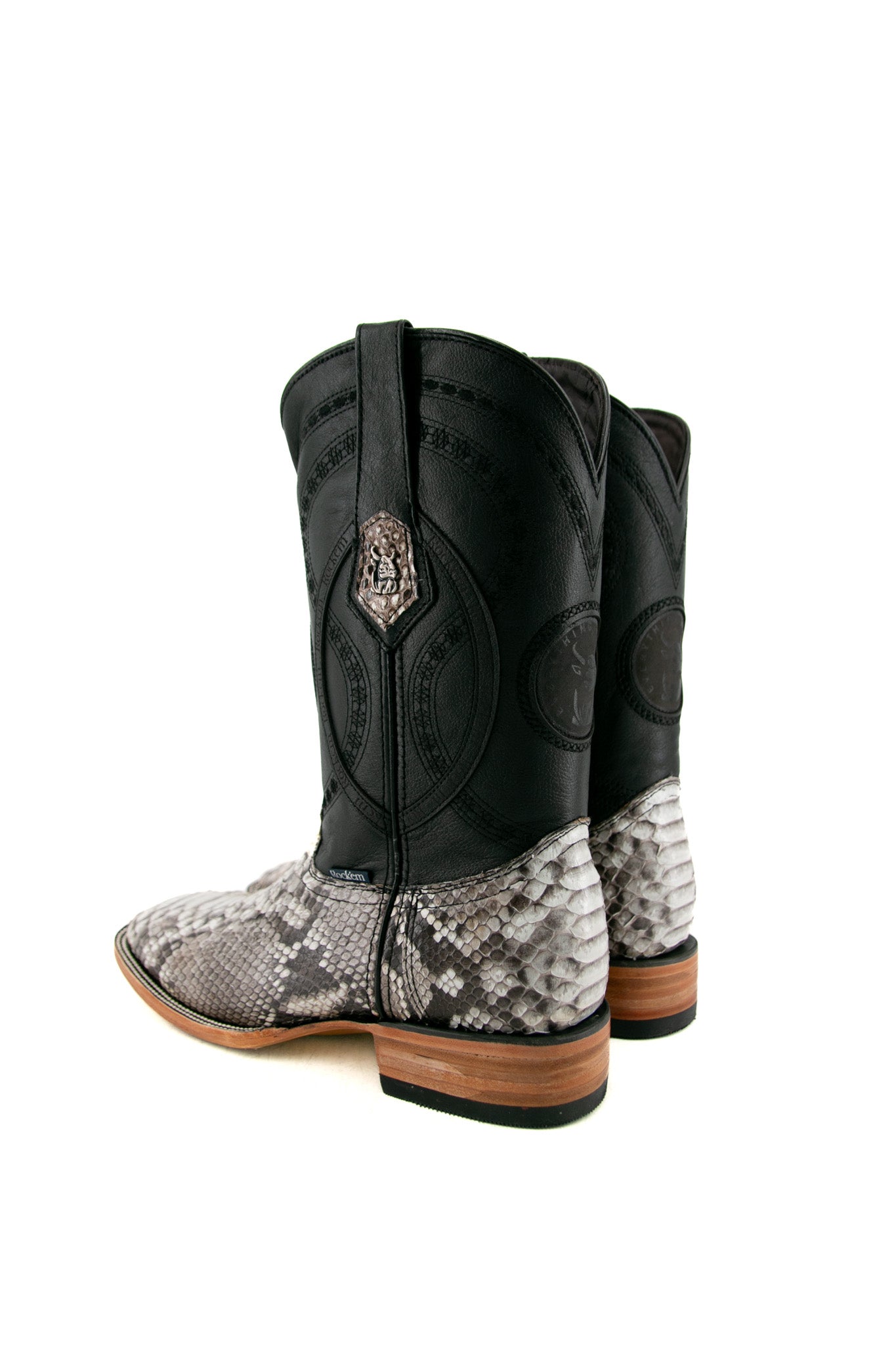 Exotic Python Square Toe Cowboy Boot