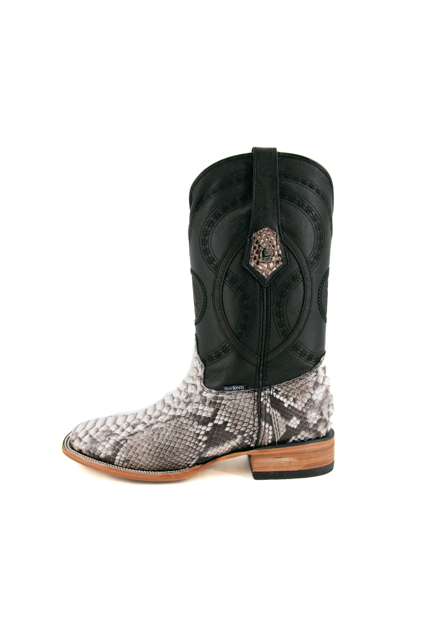 Exotic Python Square Toe Cowboy Boot