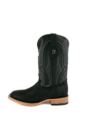 Exotic Python Matte Square Toe Cowboy Boot