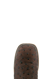 Ostrich Matte Rustic Square Toe Cowboy Boot