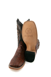 Lizard Square Toe Cowboy Boot