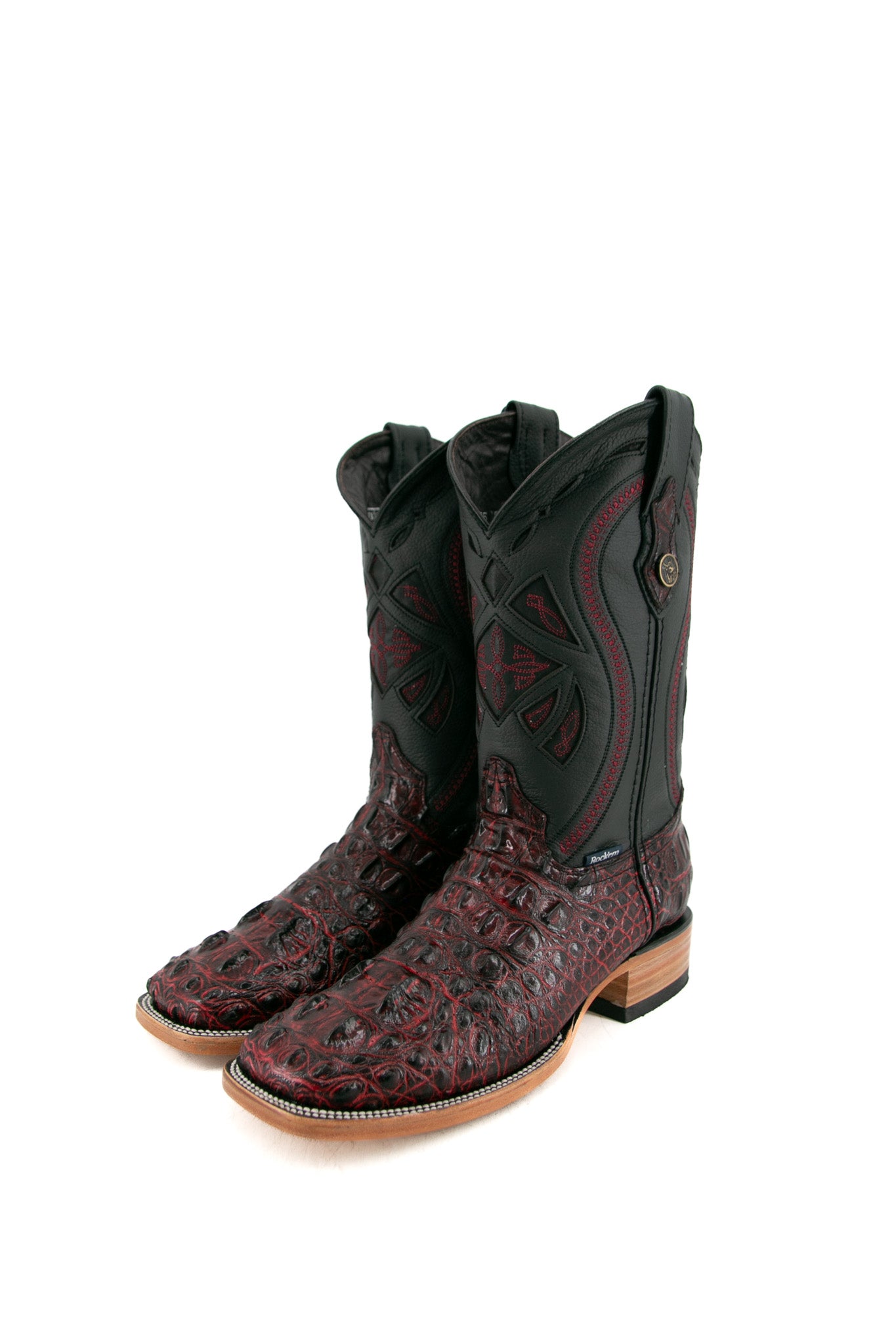 Caiman Tail Hornback Square Toe Cowboy Boot