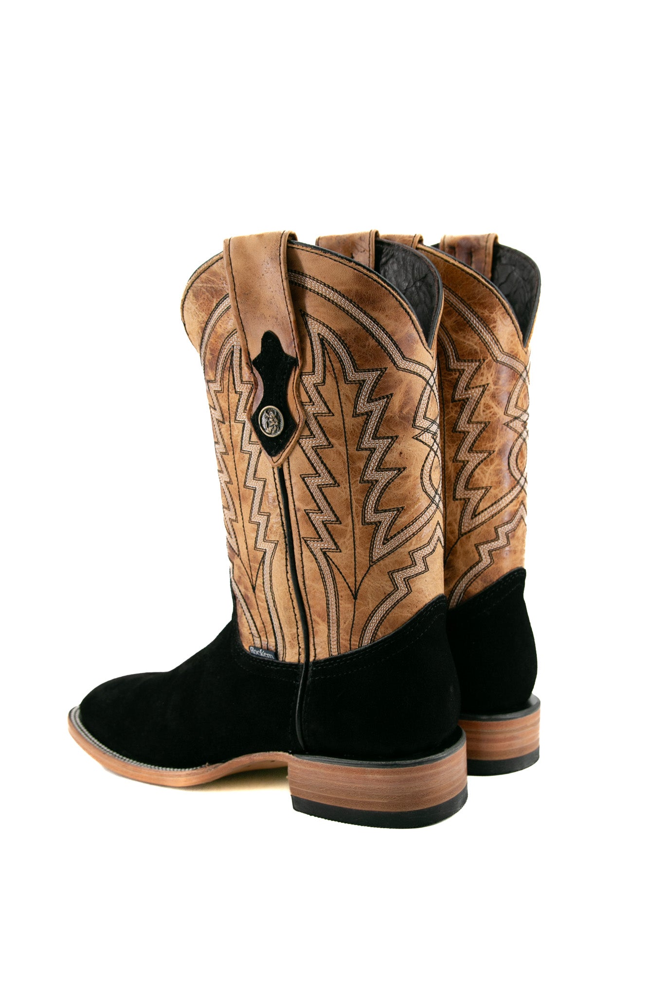 Luke Suede Square Toe Cowboy Boot