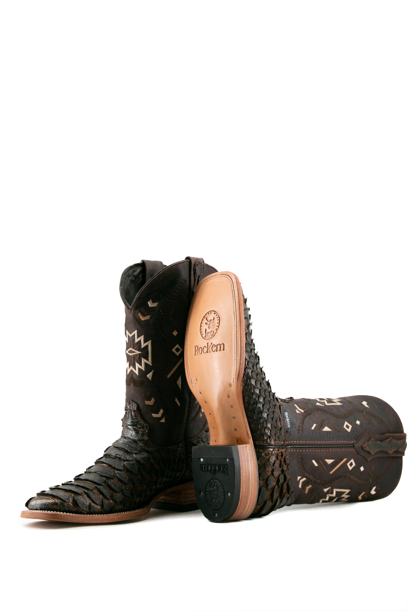 Phython Square Toe Cowboy Boot