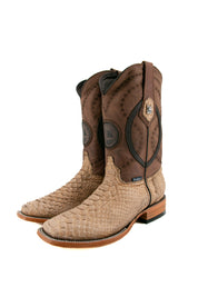 Rock'em Fall Python Exotic Square Toe Cowboy Boot