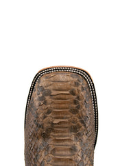 Rock'em Fall Python Exotic Square Toe Cowboy Boot